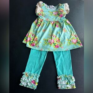 Floral tunic with Leggings Set